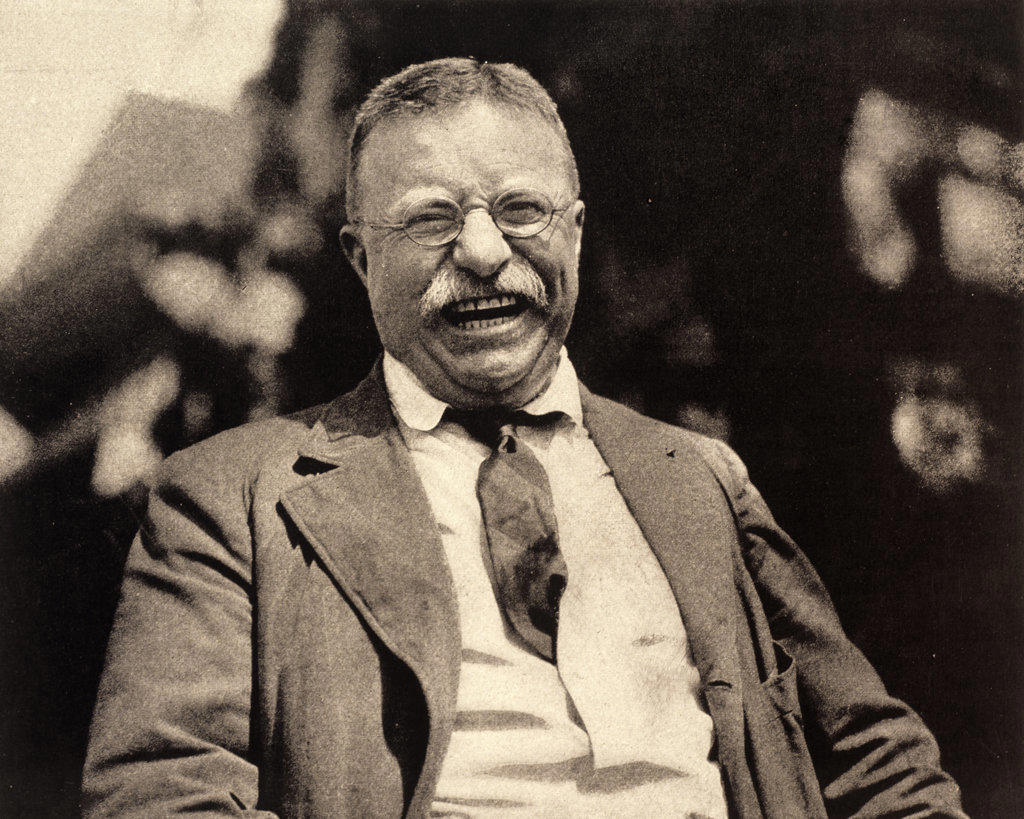 1900s 1910s PORTRAIT THEODORE TEDDY ROOSEVELT 26TH PRESIDENT GRINNING DURING 1912 FAILED BULL MOOSE PRESIDENTIAL CAMPAIGN 