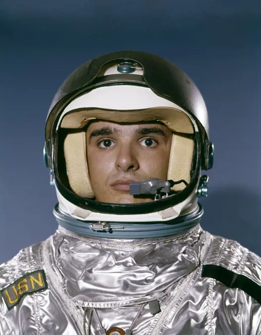 1960S Portrait Man Space Suit Astronaut