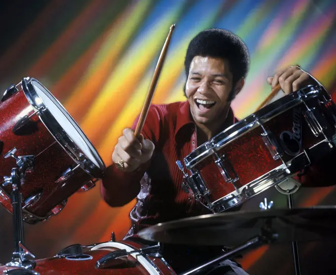 Man Drums Drummer Music Drumsticks 1970S 1970
