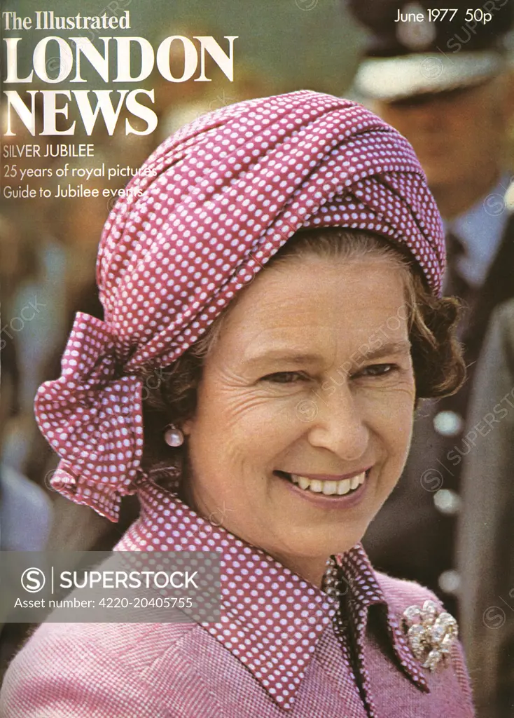 A front cover from The Illustrated London News Silver Jubilee edition.     Date: 01/06/1977