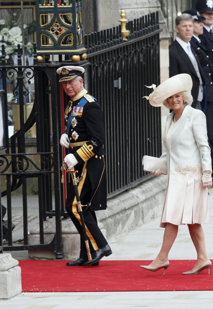 Prince Charles &amp; Camilla Duchess Of Cornwall arriving for the Royal Wedding between Prince William and Kate Middleton, Westminster Abbey, London. 29 April 2011