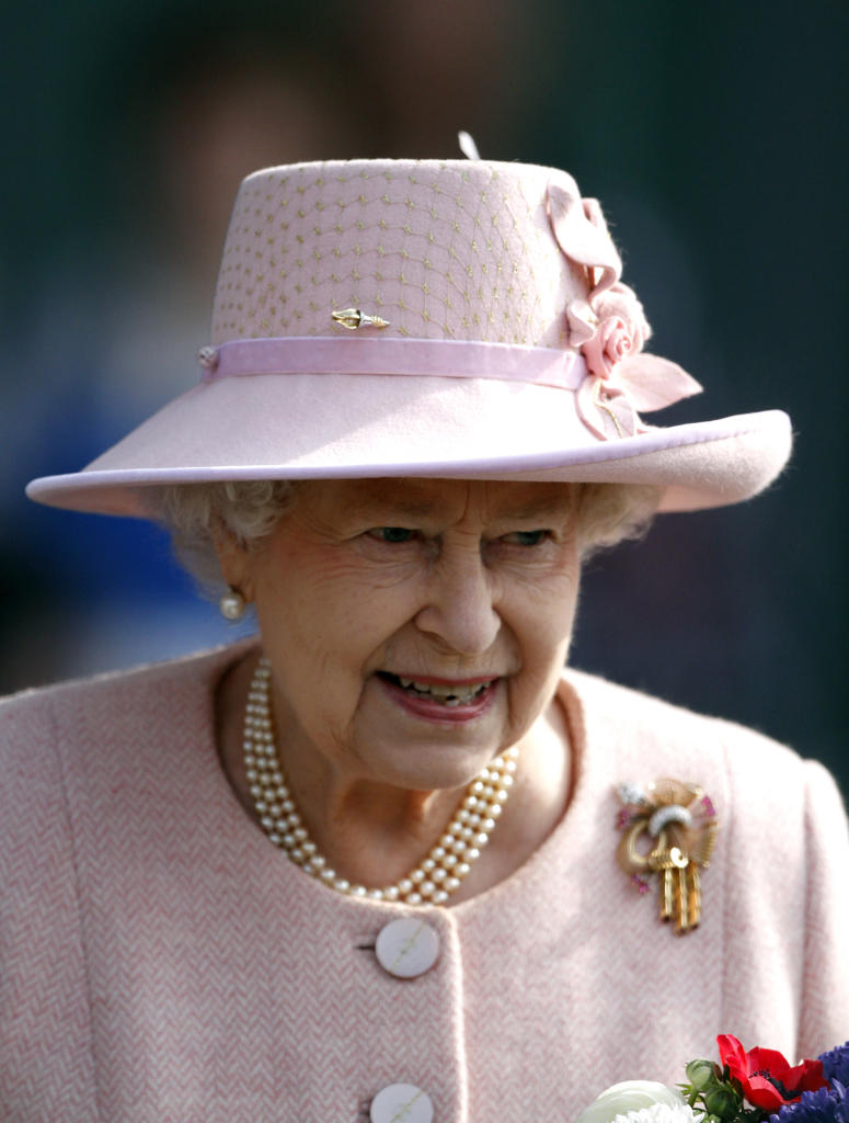Queen Elizabeth II arriving for the official opening of Manchester Eye Hospital, Manchester. 23 March 2012