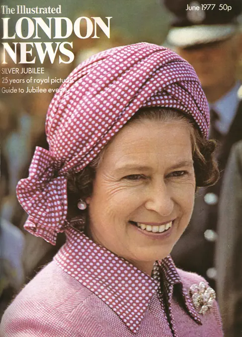 A front cover from The Illustrated London News Silver Jubilee edition.     Date: 01/06/1977
