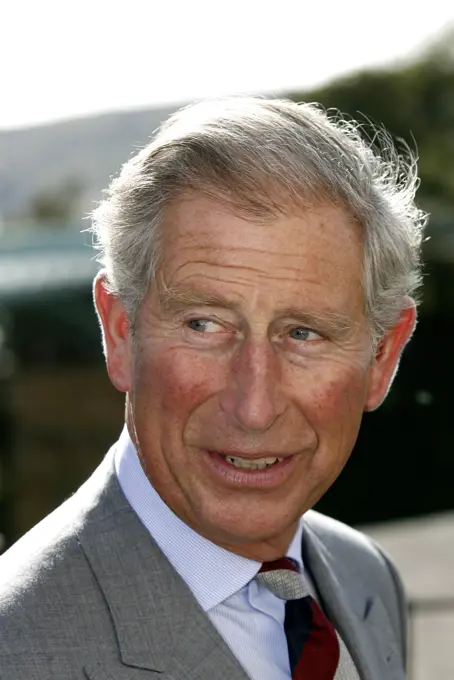 Charles, Prince Of Wales, visiting Scarborough\'s South Bay Regeneration Area, Spa Bridge, Scarborough, North Yorkshire.  14 September 2007