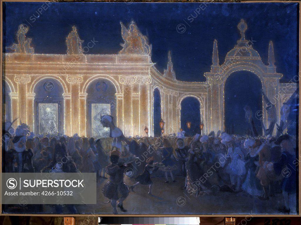 Stock Photo: 4266-10532 Benois, Alexander Nikolayevich (1870-1960) State Russian Museum, St. Petersburg 1898 73,5x104 Pastel on paper Russian End of 19th - Early 20th cen. Russia 