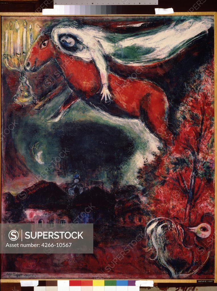 Stock Photo: 4266-10567 Chagall, Marc (1887-1985) State A. Pushkin Museum of Fine Arts, Moscow 1947 89,6x72,6 Oil on canvas Modern Russia 