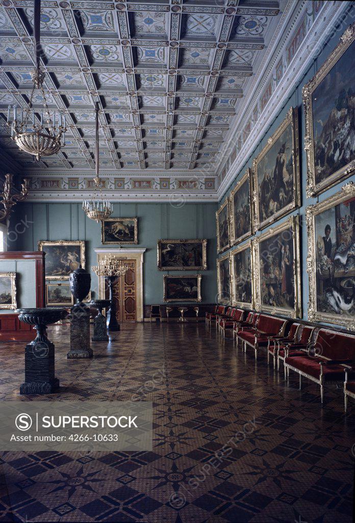 Stock Photo: 4266-10633 Russia, Saint Petersburg, Interior of Winter Palace, Russia, St. Petersburg, State Hermitage Museum, Classicistic Russian Architecture