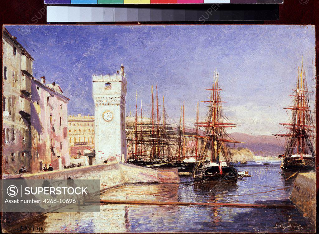 Stock Photo: 4266-10696 Canal by Alexei Petrovich Bogolyubov, Oil on canvas, 19th century, 1824-1896, Russia, Moscow, State Tretyakov Gallery, 17, 9x26, 8