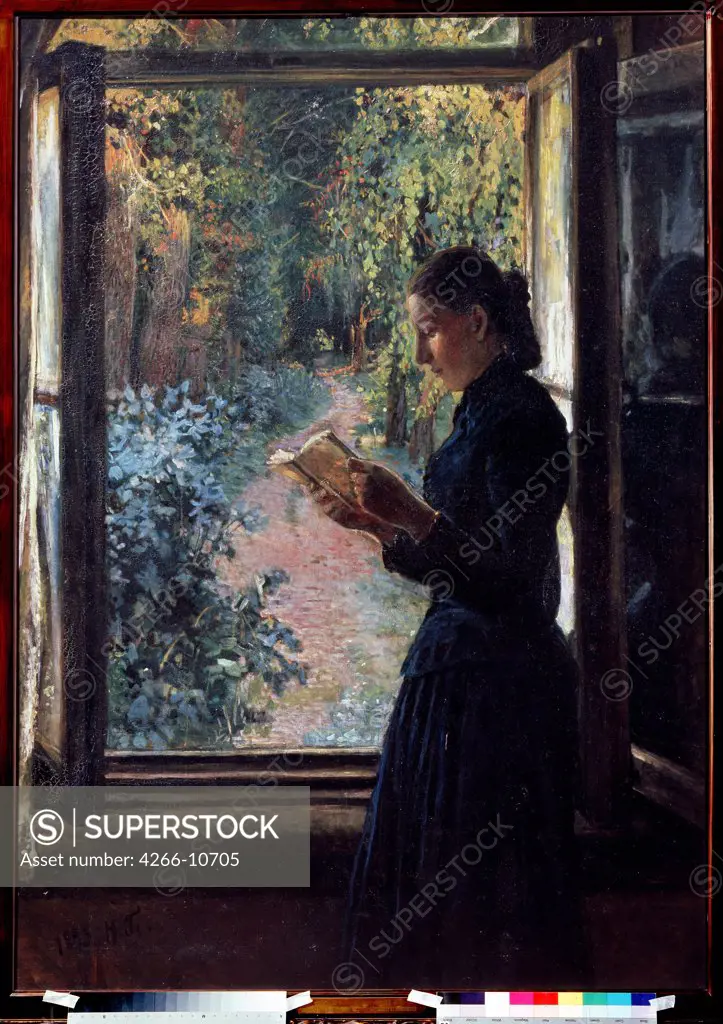 Natalia Petrunkevich by Nikolai Nikolayevich Ge, Oil on canvas, 1892-1893, 1831-1894, Russia, Moscow, State Tretyakov Gallery, 161, 8x114