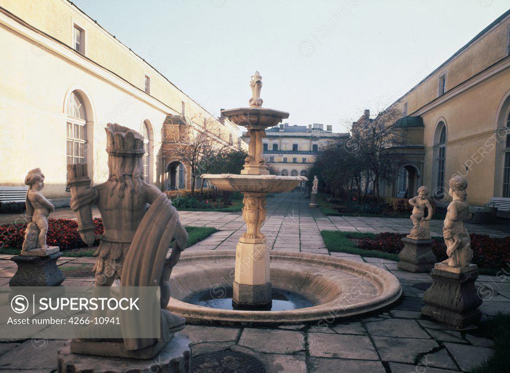 Stock Photo: 4266-10941 Fountain in courtyard by Yuri Matveyevich Felten, 1840-1844 , 1730-1801, Russia, St Petersburg, State Hermitage