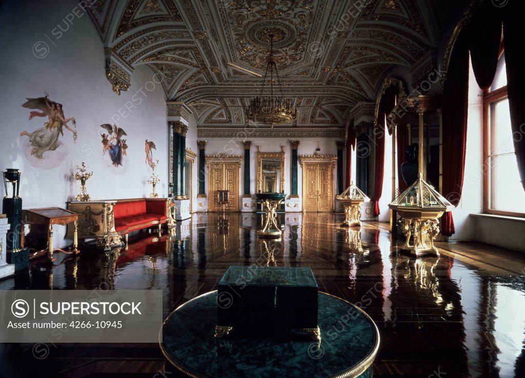 Stock Photo: 4266-10945 Winter Palace interior by Alexander Pavlovich Briullov, 1837-1839 , 1798-1877, Russia, St Petersburg, State Hermitage
