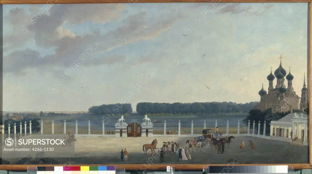 Ostankino Palace, painting, Russia, St. Petersburg, State Russian Museum, 75x138