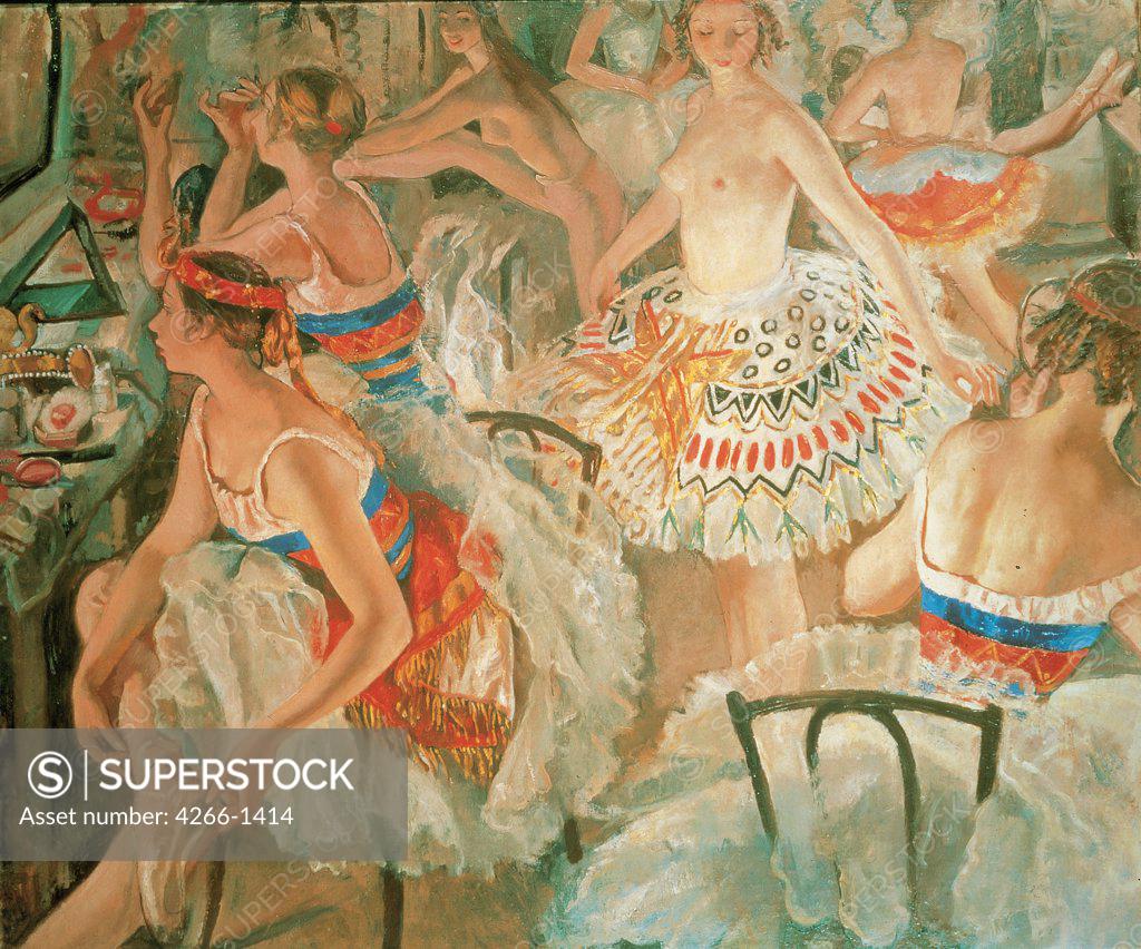 Stock Photo: 4266-1414 Serebriakova, Zinaida Yevgenievna (1884-1967) Private Collection 1922 111x131 Pastel on paper Modern Russia Opera, Ballet, Theatre 