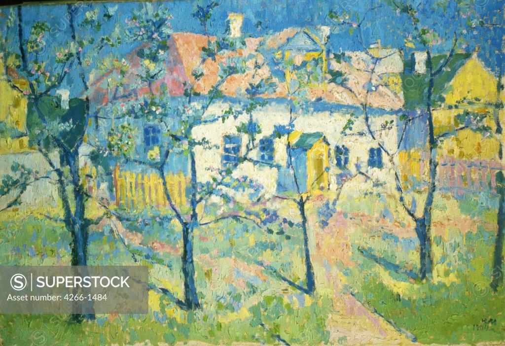 Stock Photo: 4266-1484 Spring by Kasimir Severinovich Malevich, oil on canvas, 1904, 1878-1935, Russia, Moscow, State Tretyakov Gallery, 44x55