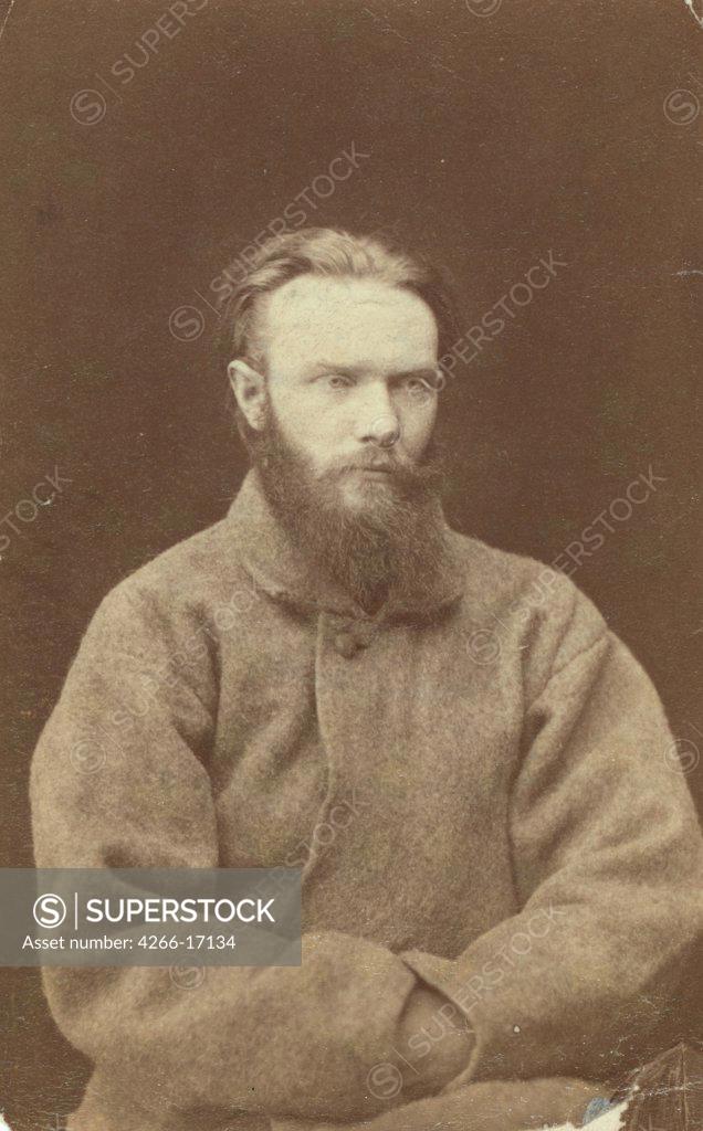 Stock Photo: 4266-17134 The author Michail Saltykov-Shchedrin (1826-1889) in his Banishment by Anonymous  /Institut of Russian Literature IRLI (Pushkin-House)/Between 1880 and 1886/Albumin Photo/Russia/Portrait