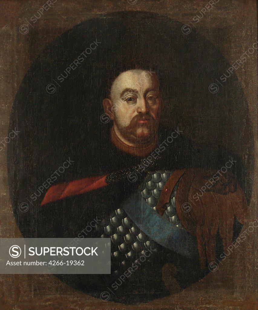 Stock Photo: 4266-19362 Portrait of John III Sobieski (1629-1696), King of Poland and Grand Duke of Lithuania by Anonymous  / Historical Museum, Sanok/ ca 1685/ Poland/ Oil on canvas/ Baroque/ Portrait