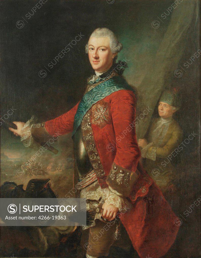 Stock Photo: 4266-19363 Portrait of Michal Kazimierz Oginski (1731-1799), Grand Hetman of Lithuania by Lisiewska, Anna Rosina (1713-1783)/ Historical Museum, Sanok/ c. 1755/ Poland/ Oil on canvas/ Rococo/ Portrait
