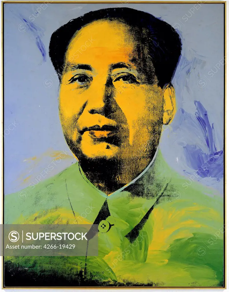 Mao by Warhol, Andy (1928-1987)/ Museum Frieder Burda, Baden-Baden/ 1973/ The United States/ Silkscreen ink on synthetic polymer paint on canvas/ Pop-Art/ 448,3x346/ Portrait