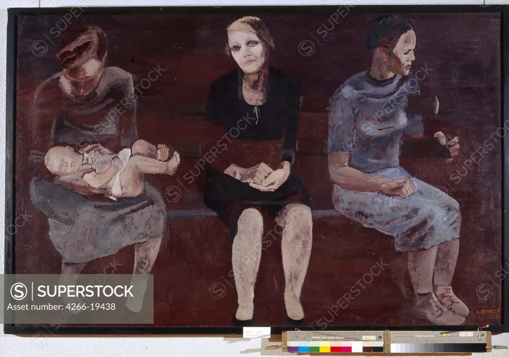 Without Work in Berlin by Deineka, Alexander Alexandrovich (1899-1969)/ State Tretyakov Gallery, Moscow/ 1932/ Russia/ Oil on canvas/ Soviet Art/ 117x183,8/ Genre