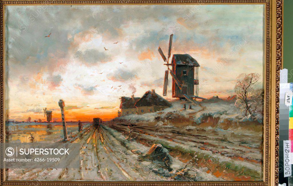 Stock Photo: 4266-19509 Early spring by Klever, Juli Julievich (Julius), von (1850-1924)/ Regional I. Kramskoi Art Museum, Voronezh/ 1906/ Russia/ Oil on canvas/ Realism/ 61x90/ Landscape