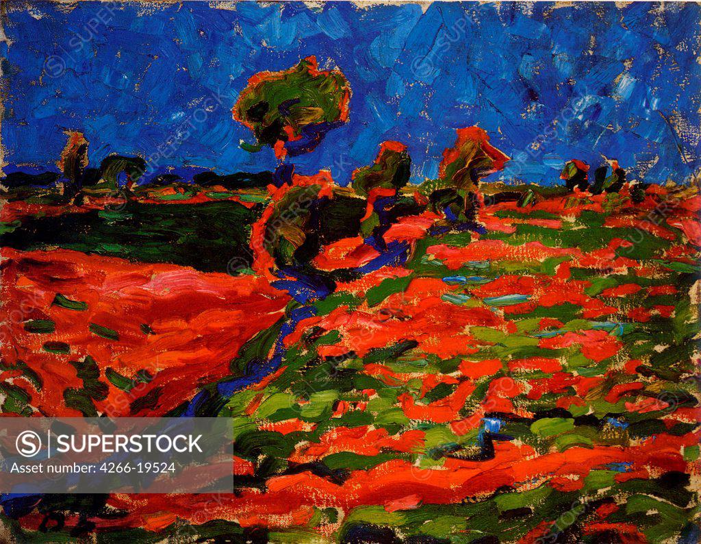 Stock Photo: 4266-19524 Midday in the Marsh (Dangast) by Heckel, Erich (1883-1970)/ Landesmuseum fur Kunst und Kulturgeschichte, Oldenburg/ 1907/ Germany/ Oil on canvas/ Expressionism/ 54x70/ Landscape