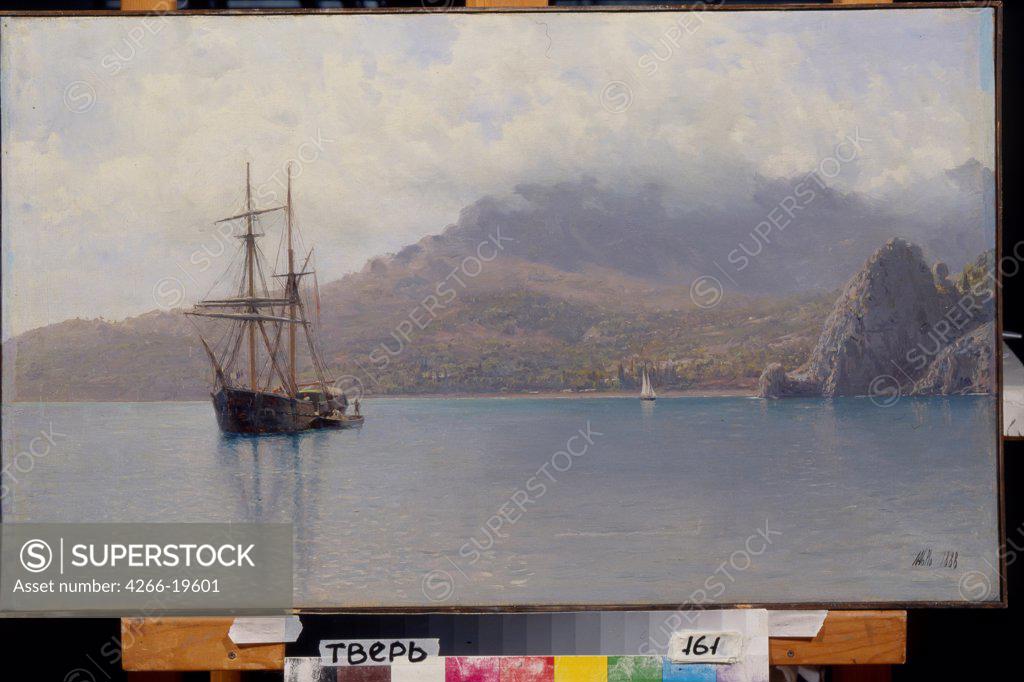 Stock Photo: 4266-19601 The Sea by Lagorio, Lev Felixovich (1827-1905)/ Regional Art Gallery, Tver/ 1888/ Russia/ Oil on canvas/ Realism/ 44x72/ Landscape