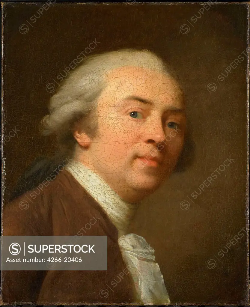 Self-Portrait by Tischbein, Johann Friedrich August (1750-1812)/ Rijksmuseum, Amsterdam/ 1782/ Germany/ Oil on canvas/ Rococo/ 46x38/ Portrait