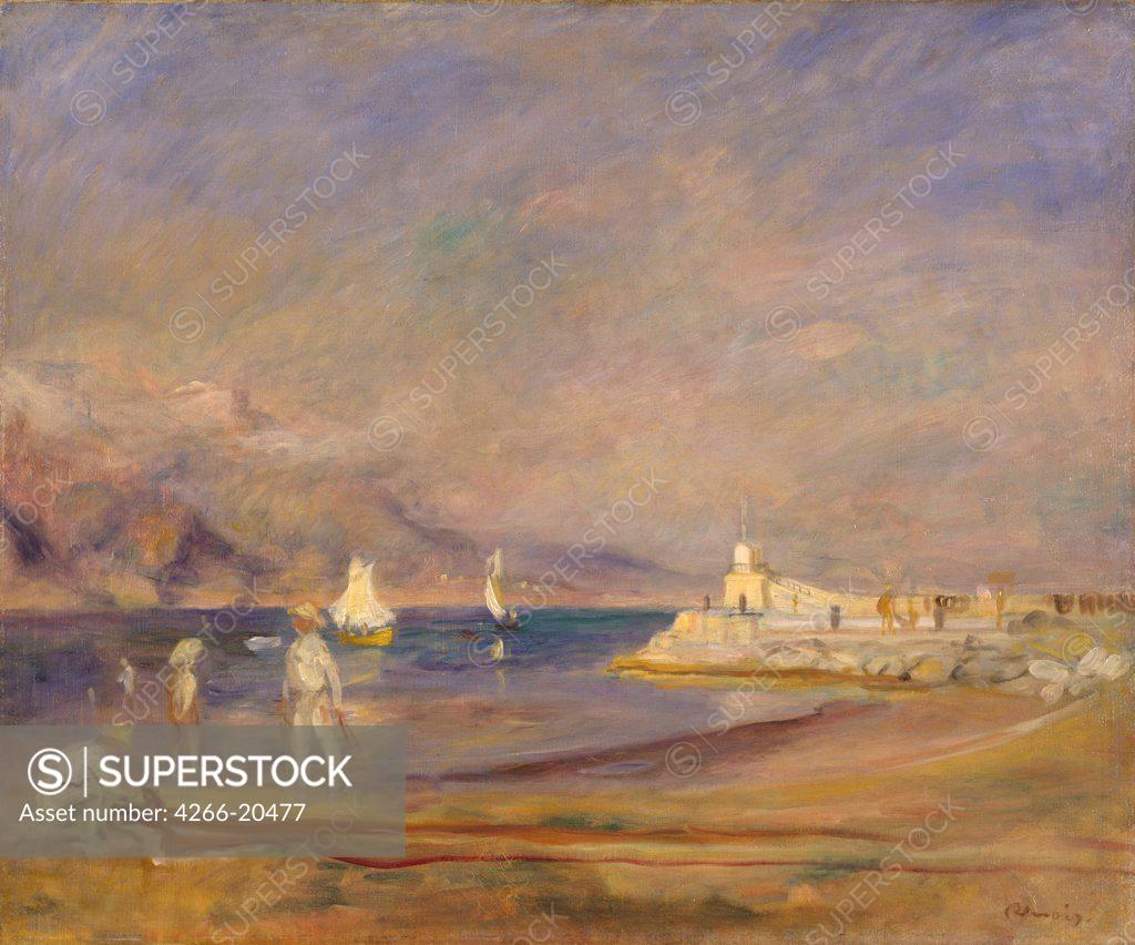 Stock Photo: 4266-20477 Saint-Tropez by Renoir, Pierre Auguste (1841-1919)/ Birmingham Museum and Art Gallery/ 1898-1900/ France/ Oil on canvas/ Impressionism/ 54,5x65,4/ Landscape