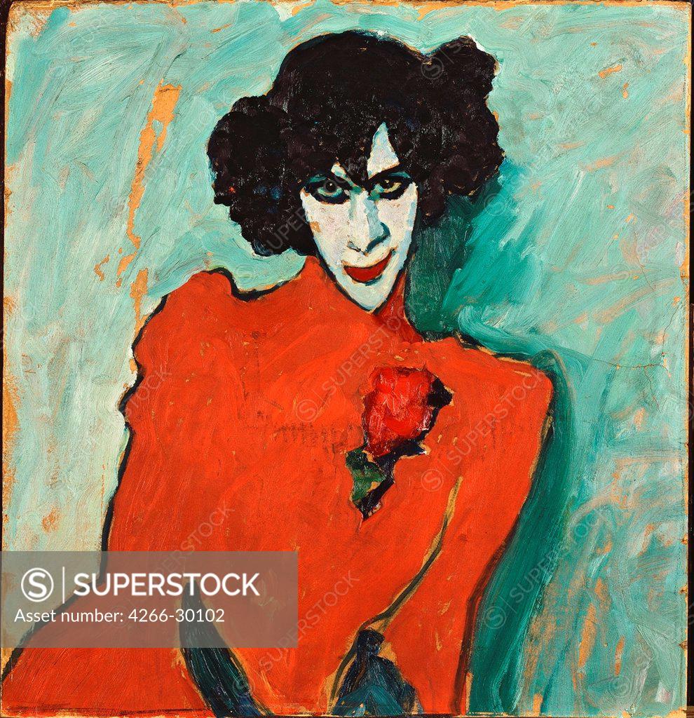 Stock Photo: 4266-30102 Alexander Sakharoff by Javlensky, Alexei, von (1864-1941) / Stadtische Galerie im Lenbachhaus, Munich / 1909 / Russia / Oil on canvas / Portrait / 69,5x66,5