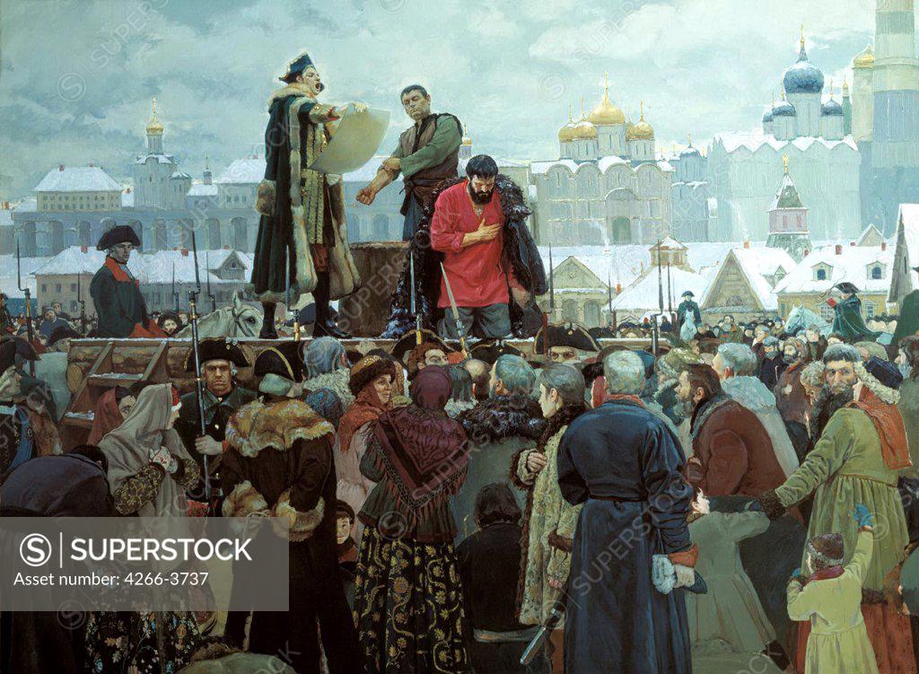 Stock Photo: 4266-3737 Matorin, Viktor (*1970) Private Collection 2000 Oil on canvas Modern Russia History 