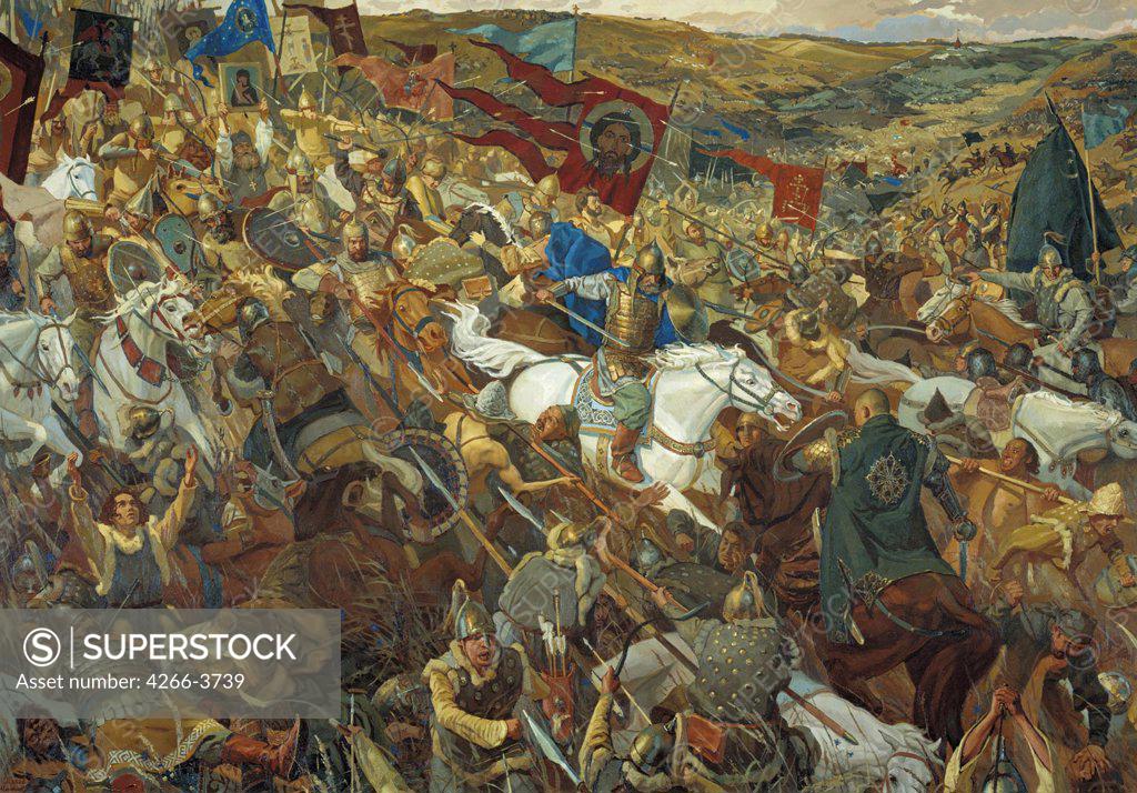 Stock Photo: 4266-3739 Matorin, Viktor (*1970) Private Collection Oil on canvas Modern Russia History 