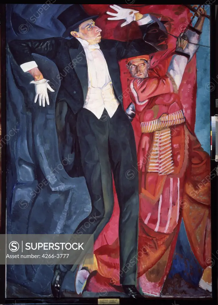 Grigoriev, Boris Dmitryevich (1886-1939) State Russian Museum, St. Petersburg 1916 247x168 Oil on canvas Expressionism Russia Opera, Ballet, Theatre, 