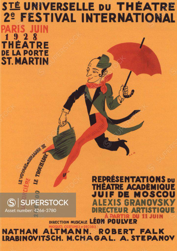 Stock Photo: 4266-3780 Altman, Nathan Isaevich (1889-1970) Russian State Library, Moscow 1928 Colour lithograph Applied Arts Russia Opera, Ballet, Theatre,Poster and Graphic design Poster