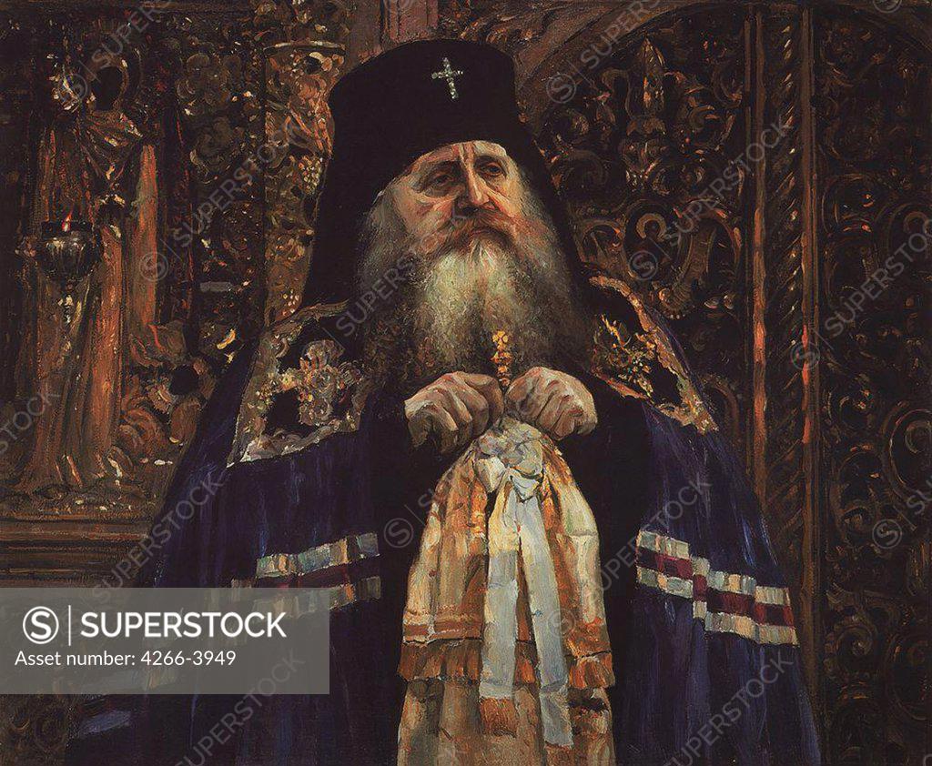 Stock Photo: 4266-3949 Nesterov, Mikhail Vasilyevich (1862-1942) 1917 Oil on canvas Symbolism Russia 