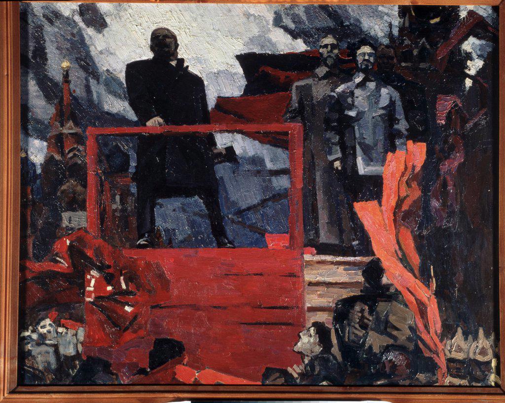 Brusilovsky, Mikhail Shaevich (*1931) State Art Gallery, Perm 79x100 Oil on canvas Soviet Art Russia History 