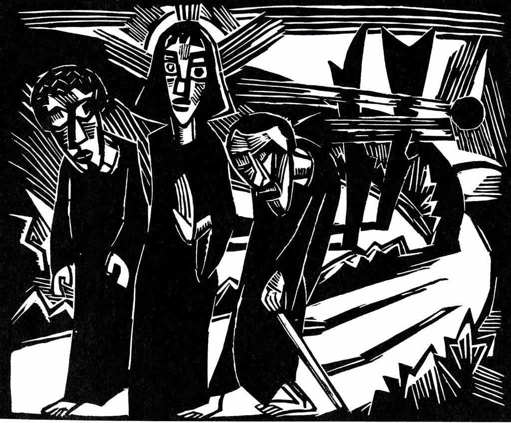 Schmidt-Rottluff, Karl (1884-1976) State A. Pushkin Museum of Fine Arts, Moscow 1918 Woodcut Expressionism Germany Bible 