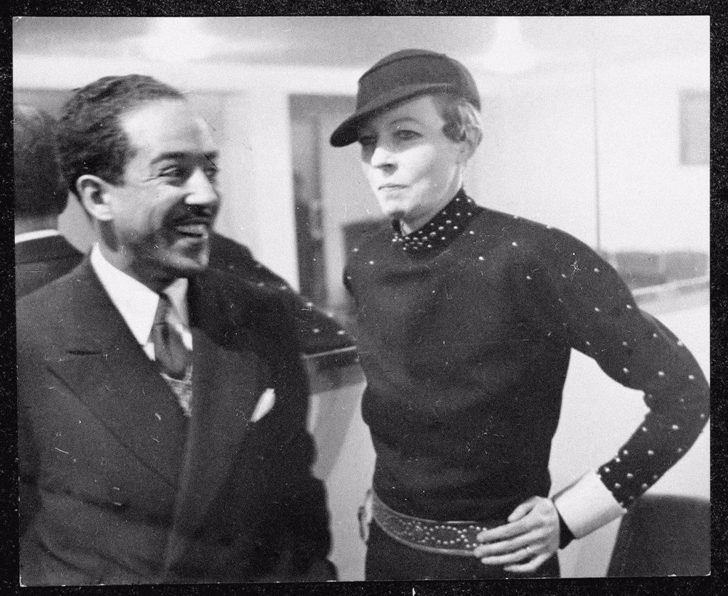 Langston Hughes and Nancy Cunard in Paris, Anonymous  