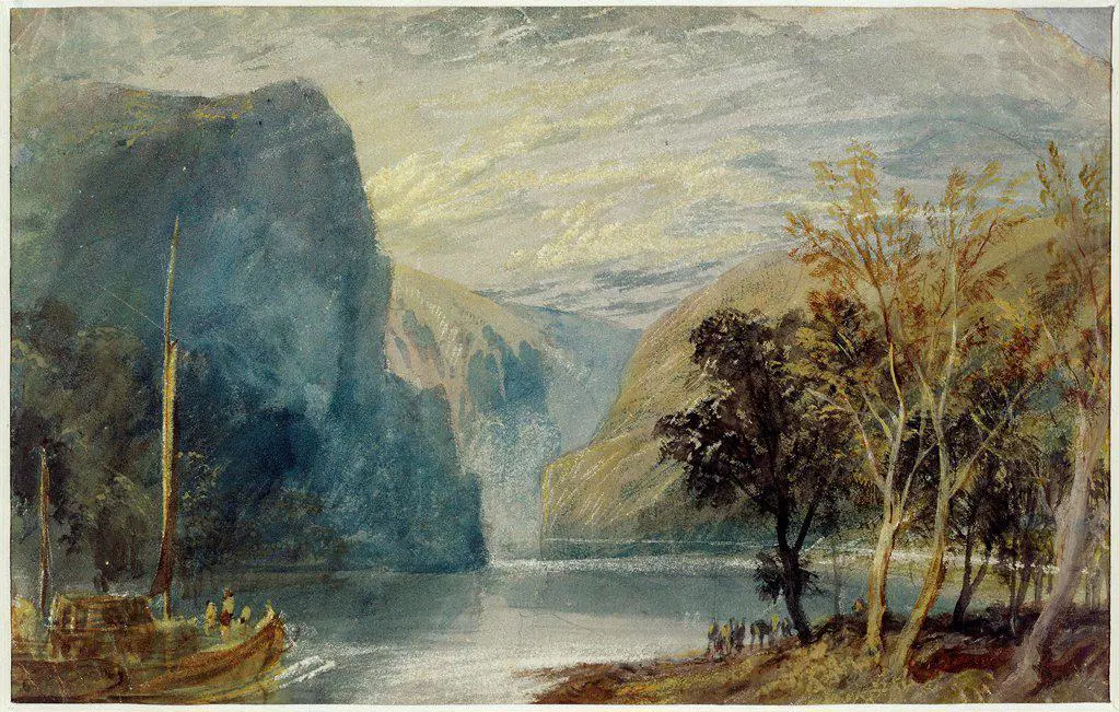The Lorelei rock by Turner, Joseph Mallord William (1775-1851) / Leeds Museums & Galleries / 1817 / Great Britain / Oil on canvas / Landscape /