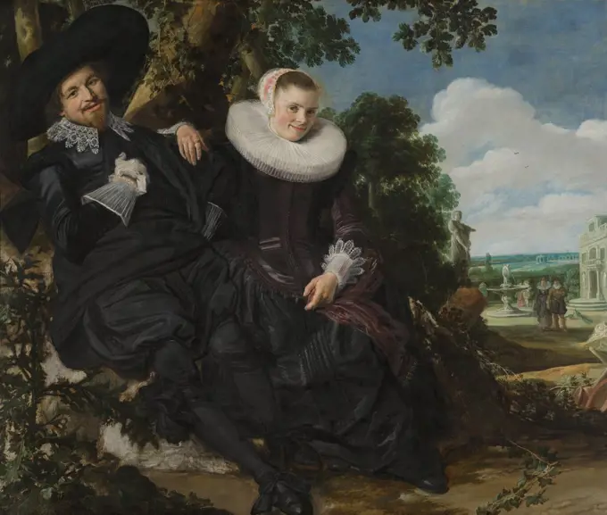 Amorous couple by Frans I Hals, oil on canvas, 1622, 1581-1666, Holland, Amsterdam, Rijksmuseum, 140x166, 5