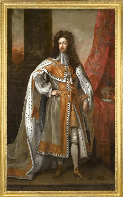 King William III of England (1650-1702) in his Coronation Robes, Kneller, Sir Gotfrey (1646-1723)
