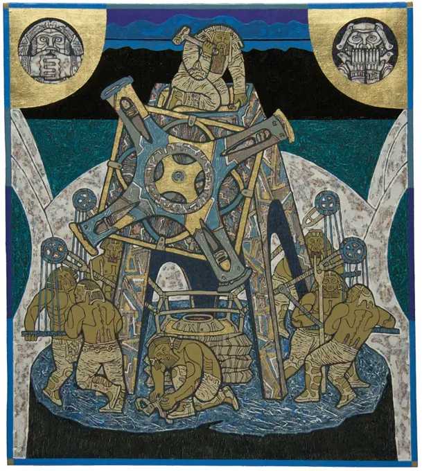 Sampo. Illustration to the national epic Kalevala, Baranov, Igor (*1983)