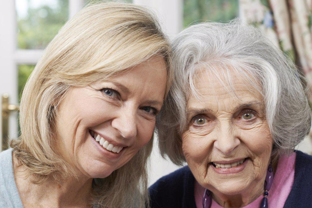 Portrait Of Senior Mother And Adult Daughter