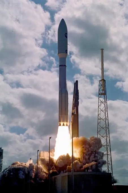 Atlas V launches NASA's New Horizons spacecraft, the world's first mission to Pluto.