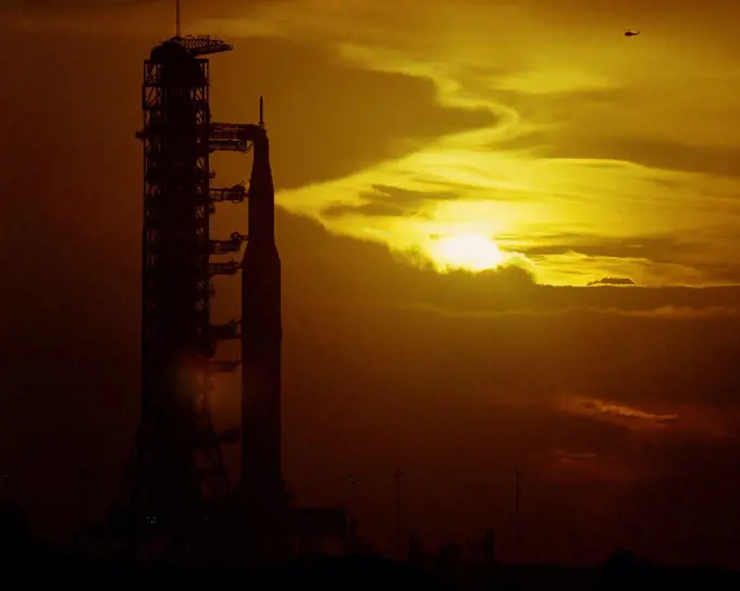 The Sun Rises Over the Apollo 17