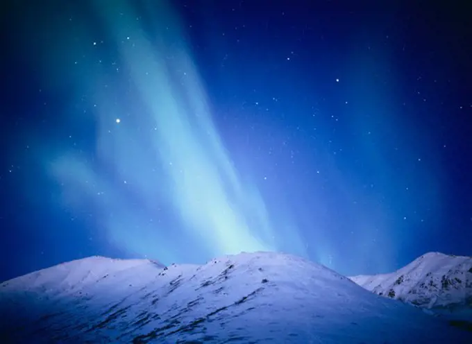 Seen near Hatcher Pass, Alaska, these Northern Lights were caused by a geomagnetic storm on morning of November 24, 2001.