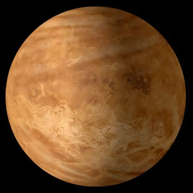 Digital Illustration of the Planet Venus