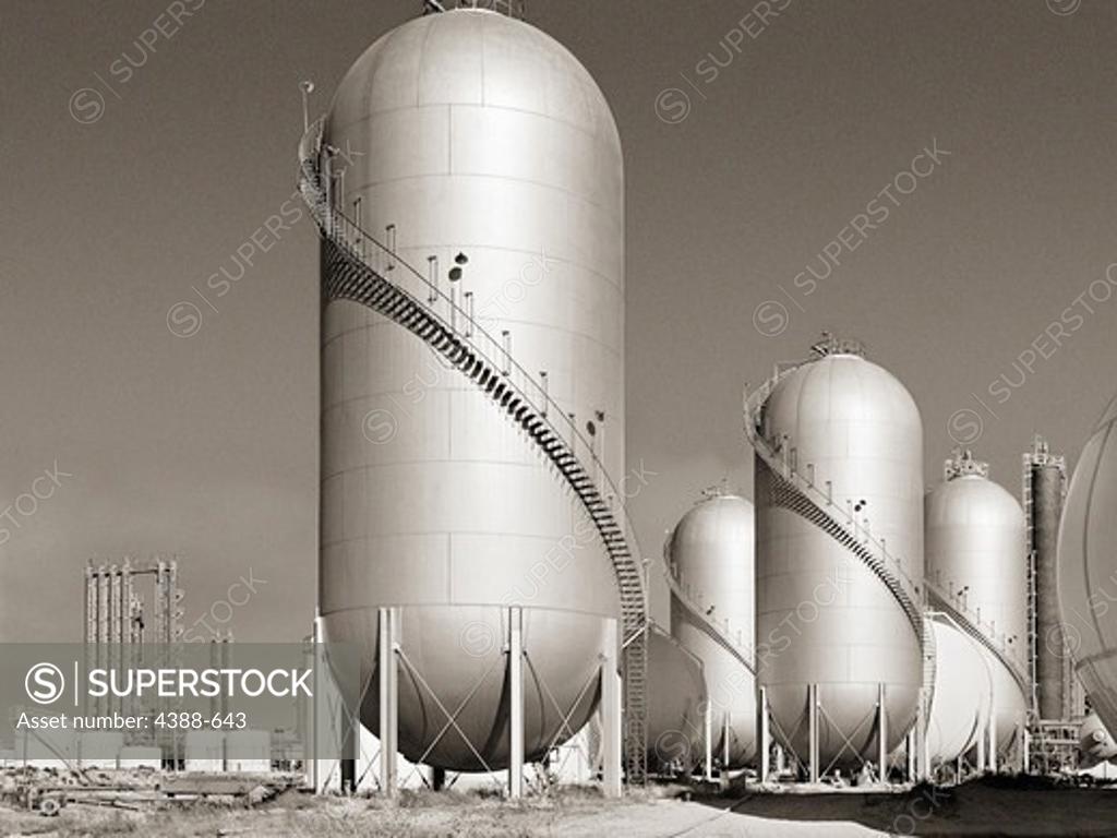 Stock Photo: 4388-643 Storage Tanks
