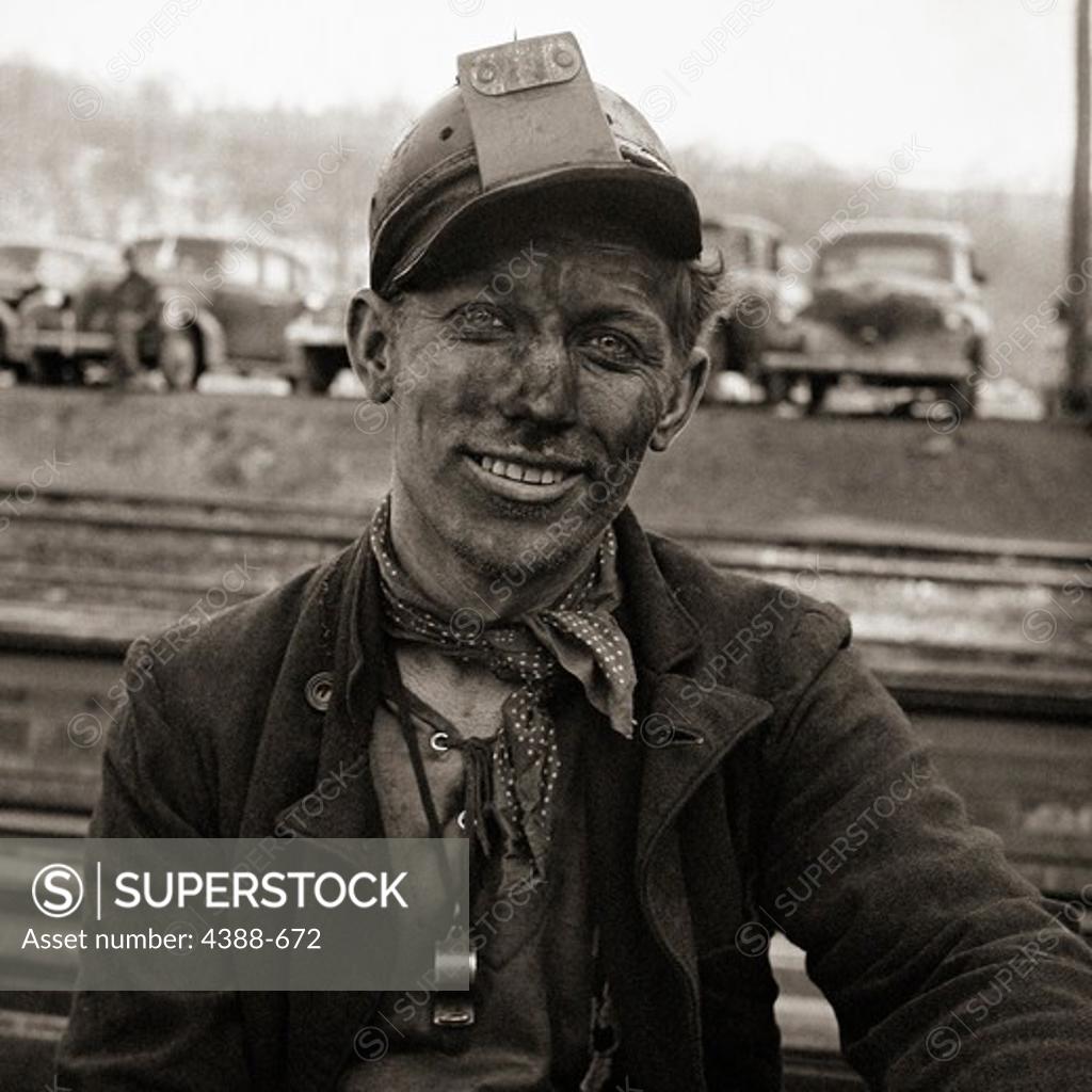 Stock Photo: 4388-672 Coal Miner