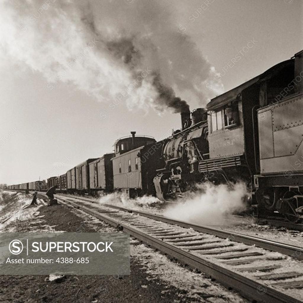Stock Photo: 4388-685 Changing Cabooses