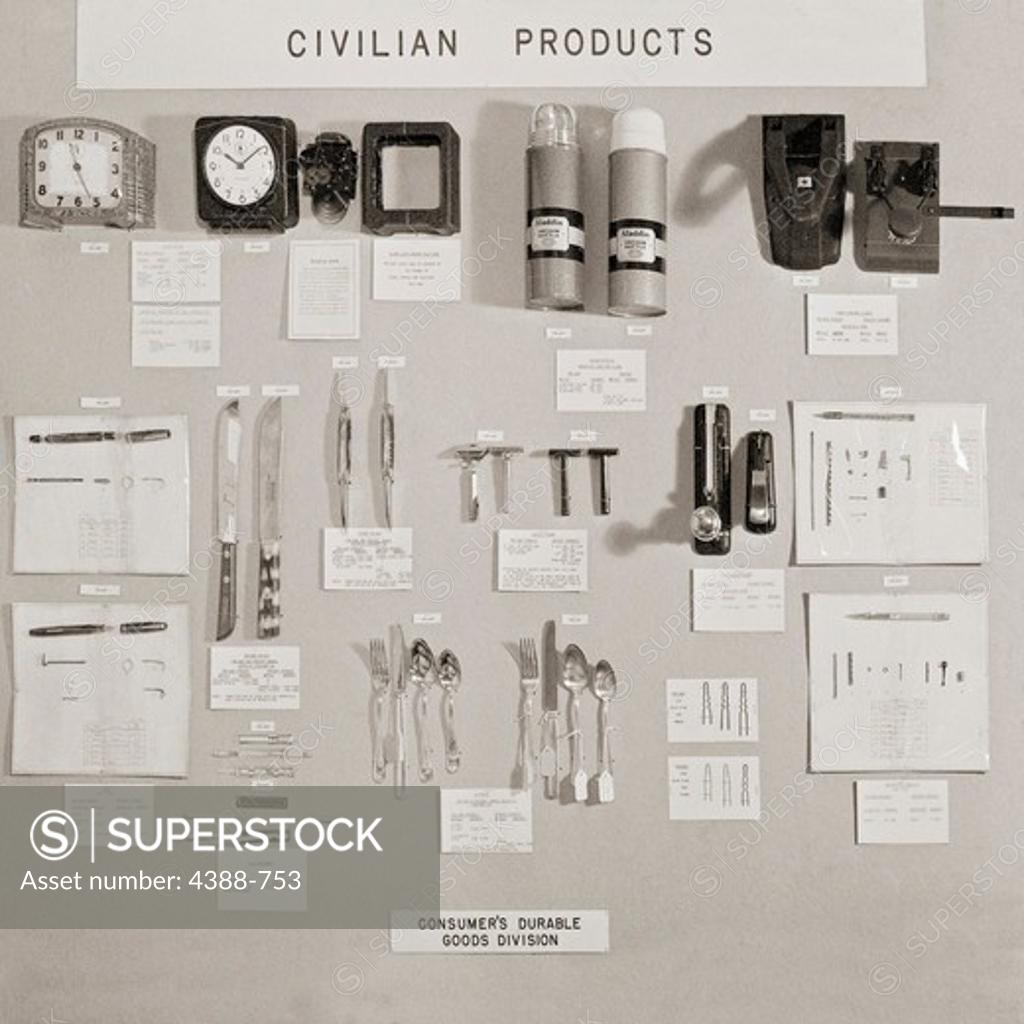 Stock Photo: 4388-753 Pre-War and Wartime Civilian Products